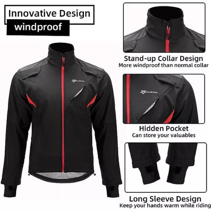 Rockbros Winter Cycling Jacket Black L