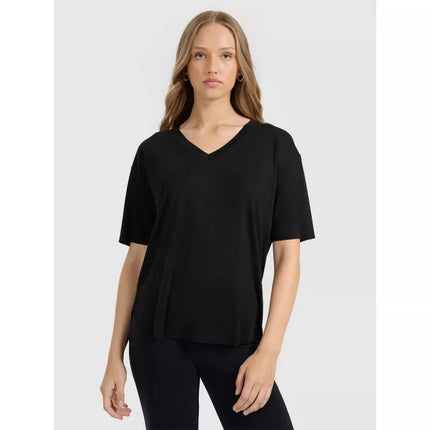 Moteriški oversized marškinėliai su modal 4F 4FRAW25TTSHF3283-21S