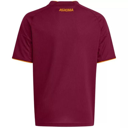 adidas AS Roma 25/26 Home burgundy kids' jersey JX2613