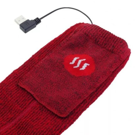 GLOVII POWER BANK HEATED SOCKS SIZE M (35-40), RED, BATTERIES, CHARGER AND REMOTE CONTROL INCLUDED, GQ3M