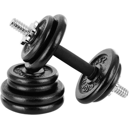 CAST IRON DUMBBELL 19 KG (2x9.5 KG) ENERO FIT CASE