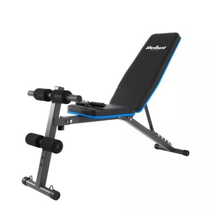 Inclined training bench with leg locks and rubber bands REBEL ACTIVE RBA-2003