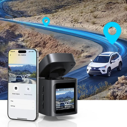 Baseus PrimeTrip VD1 automobilinis vaizdo registratorius 2K+1080p - juodas