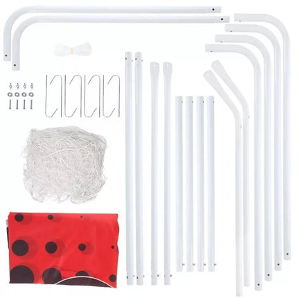 Tikslas su tinkleliu ir reguliuojama panele Nils BR240P 2in1 240x150cm 10-10-821