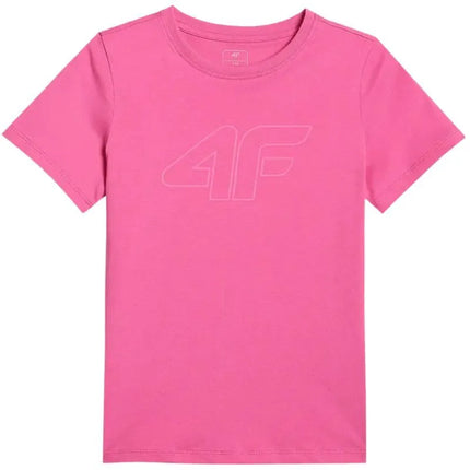 T-shirt for girls 4F F3004 dark pink 4FJWSS26TTSHF3004 53S