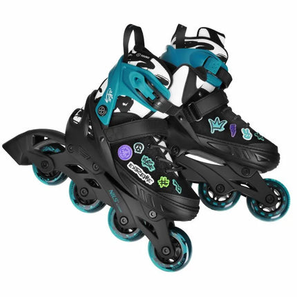 NA2053A VIBE TURQUOISE ROLLER SKATES SIZE M (37-40) NILS EXTREME