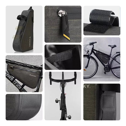 Wozinsky Bicycle Frame Bag 3.5L Gray (WBB15BK)