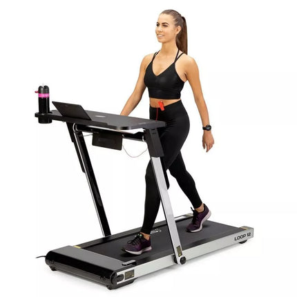 HMS LOOP12 MULTI Electric Treadmill with Desk 1-12 km/h, Gray