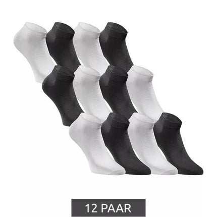 Jack&Jones unisex kojinės, 12 vnt., 12260511 BLK/WHT