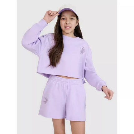 Girls' sweatshirt without a hood, 4F 4FJWSS25TSWSF1504-52S