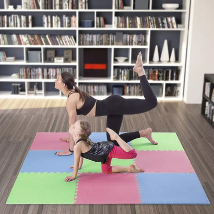 Multipack One Fitness MP10 puzzle mat green-blue-red 9 pieces 10 mm