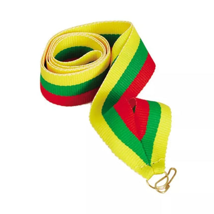 Ribbon 22 mm - red-green-yellow