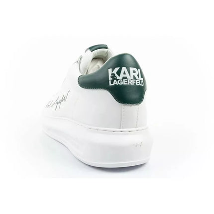 Karl Lagerfeld men's shoes sneakers Kapri natural leather white