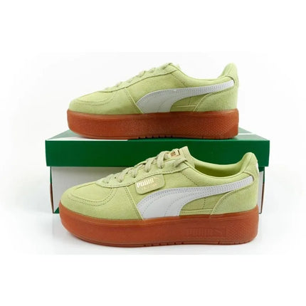 Puma women's shoes sports sneakers Palermo platform fashionable green