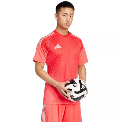 adidas Tiro 25 Competition Jersey Short Sleeve Men's Goalkeeper Shirt Red JI9717