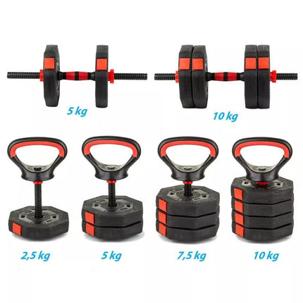 COMPOSITE KETTLEBELL PUSH-UP DEVICE 3-IN-1 10KG EB FIT