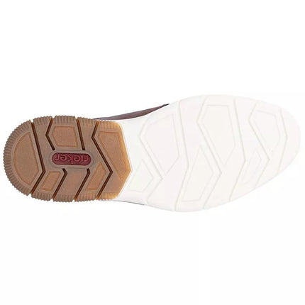 Rieker 14412-24 men's comfortable brown leather shoes