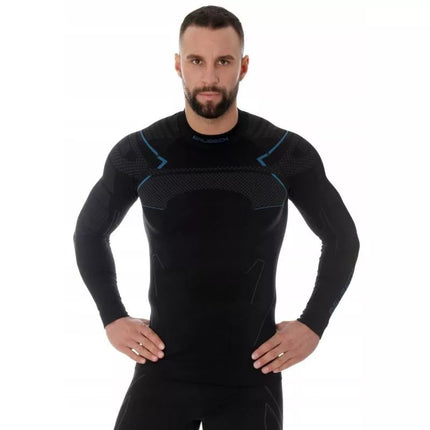 Brubeck Thermo Men's Thermal Underwear T-Shirt Black - LS13040A