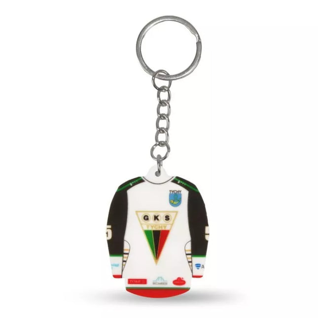 GKS Tychy ledo ritulio marškinėlių raktų pakabukas (Namų) SREBBREKH-GKS