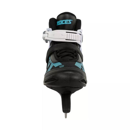 Roces ICY 5 moteriškos pačiūžos juodos, baltos ir mėlynos 450737 001