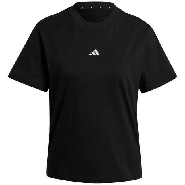adidas Essentials marškinėliai su mažu logotipu iš medvilnės, moteriški, JC5943