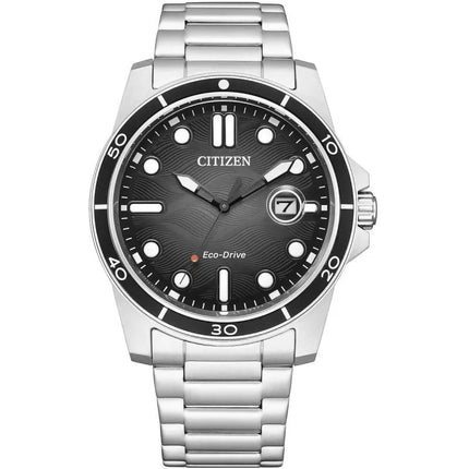 CITIZEN Jūrinis Sportiškas Eco-Drive Vyriškas Laikrodis AW1816-89E + Dėžutė