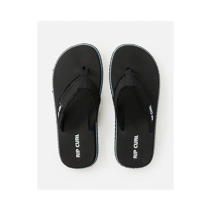 RIP CURL Chiba Open Toe Flip-Flops - Black