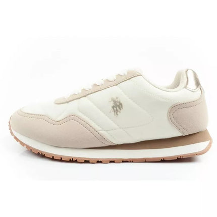 US Polo Assn sports shoes sneakers women's fashionable comfortable ecru