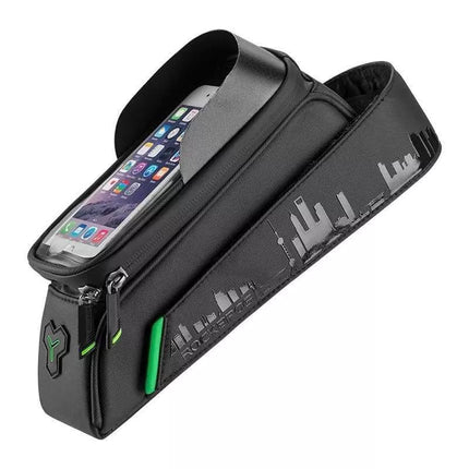 Rockbros phone bag up to 6" on the frame, black