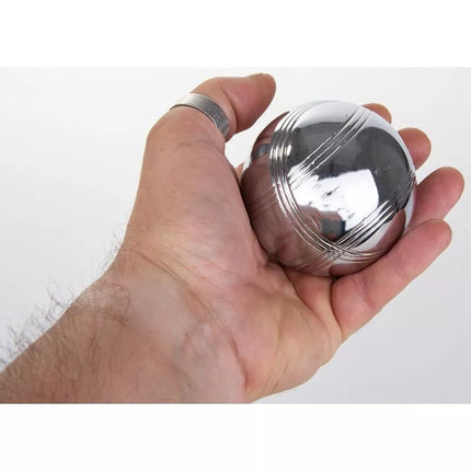 8-PIECE PETANQUE BALLS - BOULE PETANQUE ALUMINUM SUITCASE ENERO