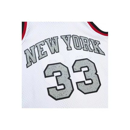 Mitchell & Ness NBA Kreidinio Cemento Swingman Džersis Knicks 1991 Patrick Ewing M TFSM5934-NYK91PEWWHIT