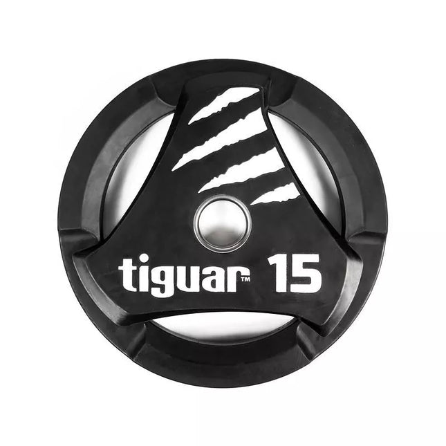 Tiguar PU olimpinė 15 kg lėkštė TI-WTPU01500