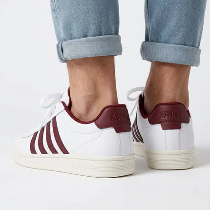 K-swiss sneakers COURT TIEBREAK II WHITE/TIBETAN RED/SNOW WHITE-M (04413-152-M)