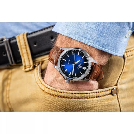 Giewont Elegance Sapphire Brown Blue Men's Watch GW5160-A7