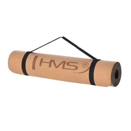 YM11 TPE Kamštinis jogos kilimėlis HMS