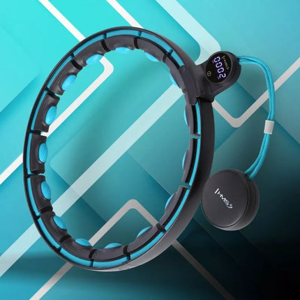 HHM17 HULA HOP BLACK/TURQUOISE WITH MAGNETS AND WEIGHT + HMS COUNTER