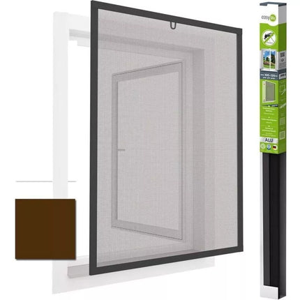 Tinklas nuo vabzdžių langui ALU 100X120 rudas PLUS