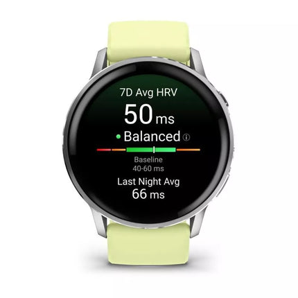 GARMIN Venu 4 45mm pilkos, sidabrinės, citrininės spalvos išmanusis laikrodis