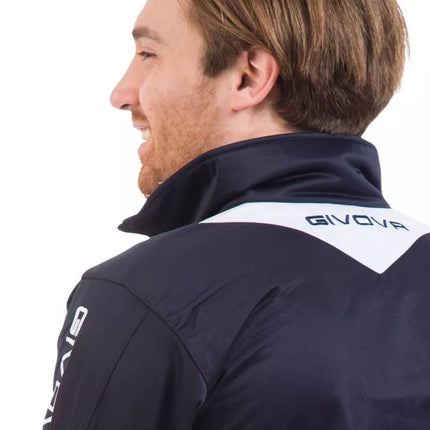 Givova Visa tracksuit navy blue and white 0403