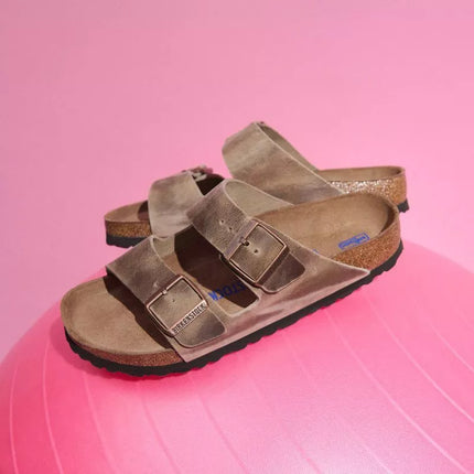 Birkenstock Arizona Soft Footbed Oiled Leather Tabako Rudos Siaur&#363; Moteri&#343;ki/Vyri&#343;ki Basut&#279;s (0552813)