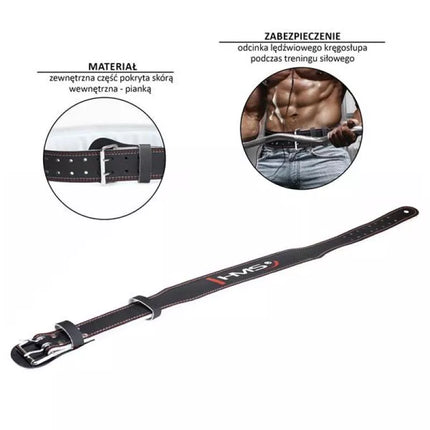 HMS juodas PA3778 dydis XL jėgos treniruočių diržas