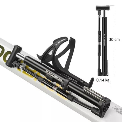 Rockbros 42322821001 floor bicycle pump - black