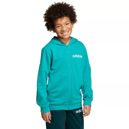 Adidas Essentials green kids tracksuit JN2427