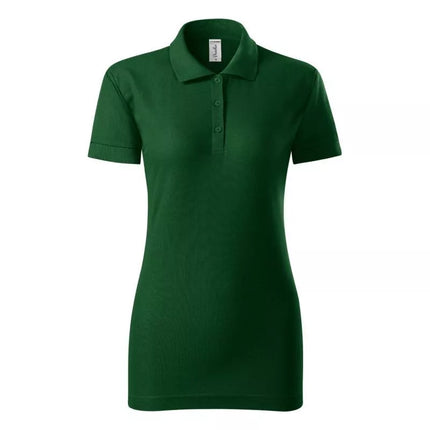 Joy Moterų Polo marškinėliai (Butelių žalia)