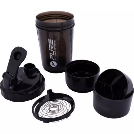 FITNESS SHAKER BOTTLE 500ML BLACK PURE 2 IMPROVE