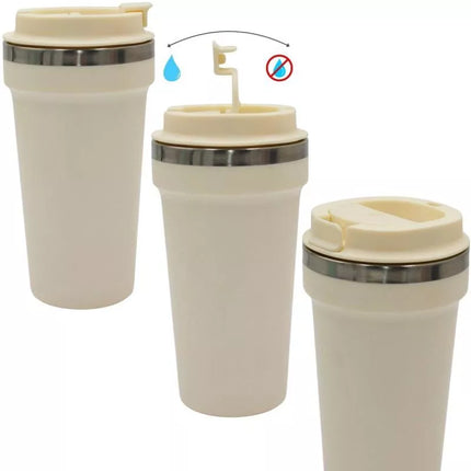 Terminis kelioninis puodelis 500ml - Ekrū - EXCELLENT HOUSEWARE