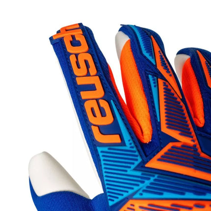 Reusch Attrakt Freegel Advance Goalkeeper Gloves Blue-Orange 5670235 4129