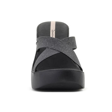 IPANEMA HIGH FASHION II SLIDE FEM BLACK/GLITTER/BEIGE 83646-BQ589
