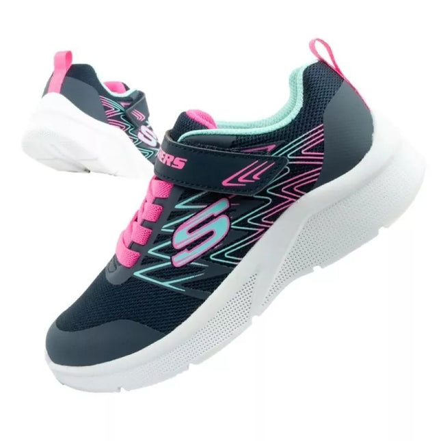 Skechers Microspec lengvi vaikiški sportiniai bateliai mergaitėms