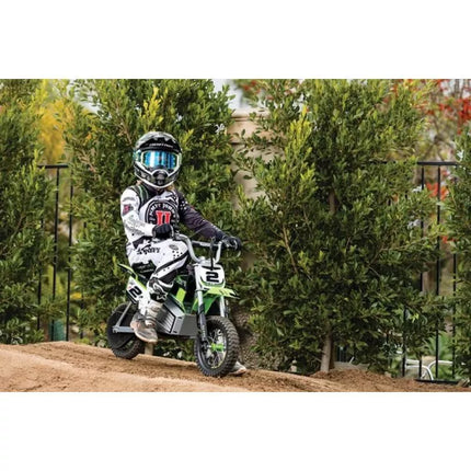 RAZOR SX350 Elektrinis bekelės motociklas - žalias